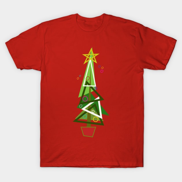 Mid-Century Modern Christmas Tree T-Shirt by Eugene and Jonnie Tee's